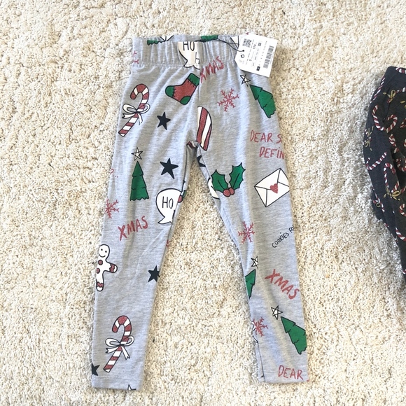 Zara Girls Christmas Legging bundle NWT - Picture 4 of 8